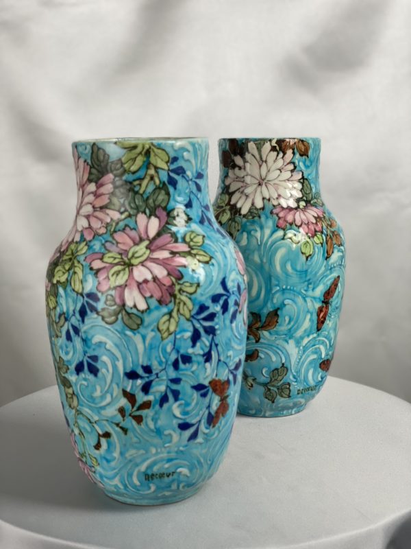 Paire de vases en céramique Emile Decoeur