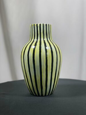 San Polo vase céramique Venise jaune 1950